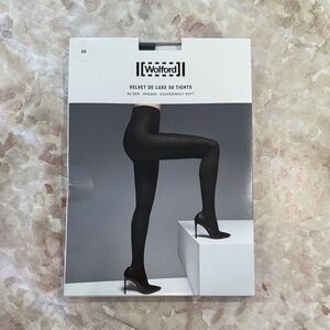 Wolford Velvet de Luxe 50 Tights in Classic Black
